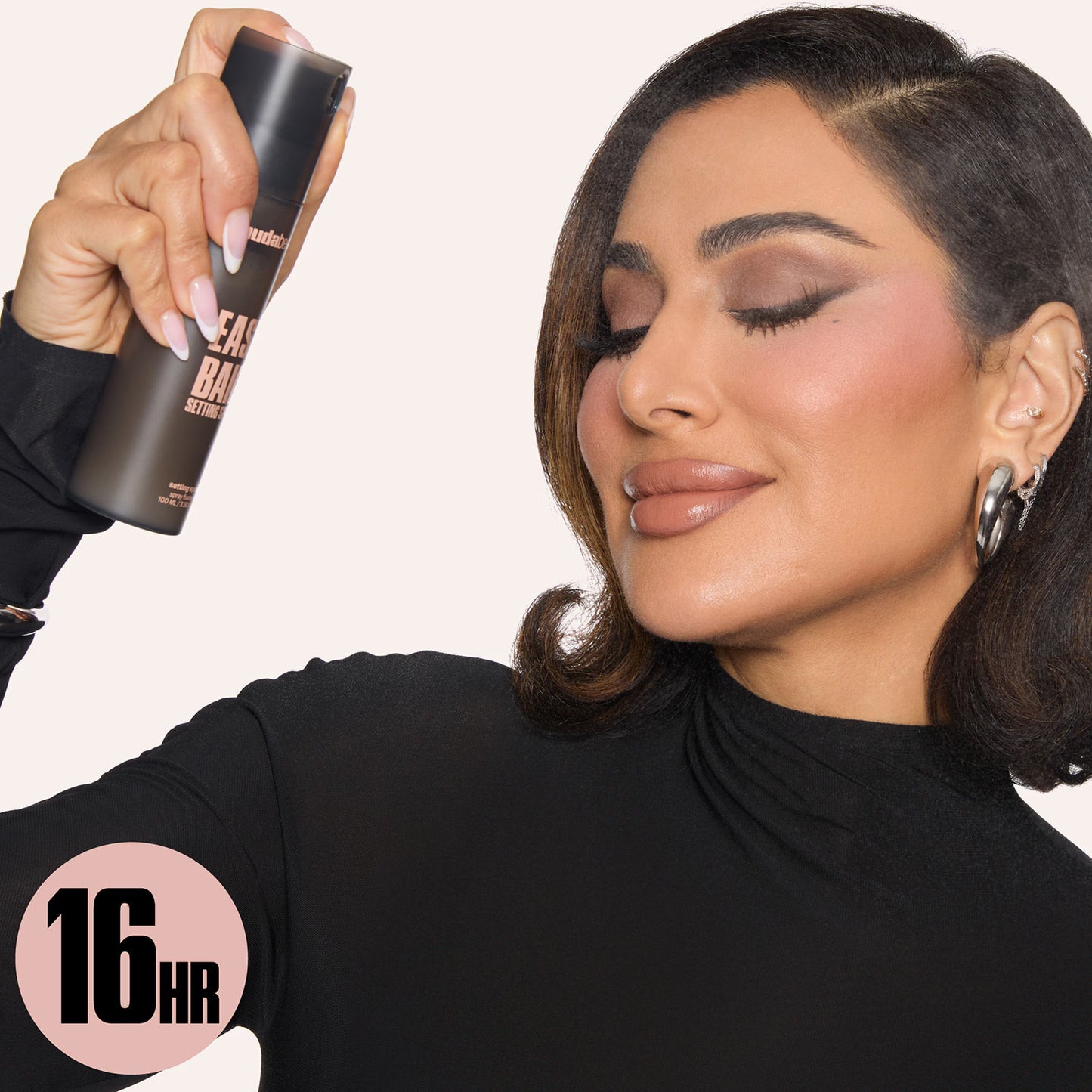 HUDA BEAUTY Easy Bake Setting Spray – Spray fixateur maquillage tenue 16 h