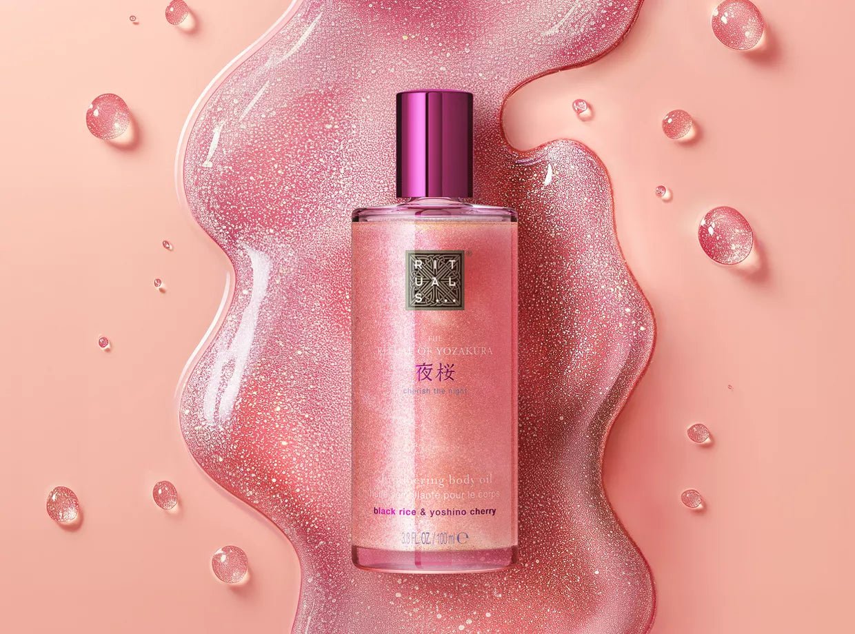 The Ritual of Yozakura – Huile Scintillante pour le Corps 100 ml
