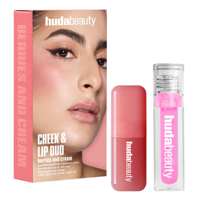 HUDA BEAUTY Cheek & Lip Duo Berries and Cream