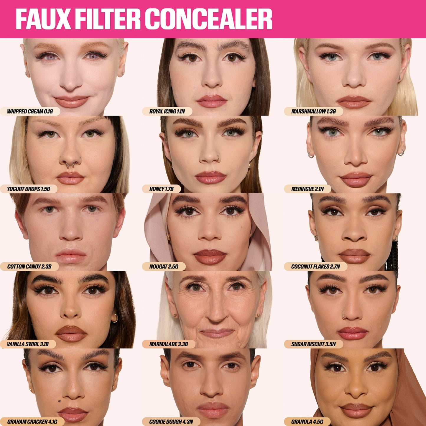 HUDA BEAUTY FauxFilter Luminous Matte Liquid Concealer - Anticernes liquide